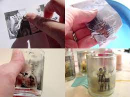 Submerge the piece of packing tape in water. How To Transfer A Photograph Onto Glass Using Contact Paper Transfer Photo To Glass Photo Transfer Glass Printing