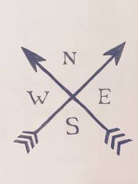 Tattoo Idea Crossed Arrows Arrow Tatto Nesw Directions Compass Arrow Tattoos Arrow Compass Tattoo Small Compass Tattoo