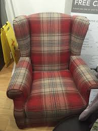 Next House Fabric Versatile Check Stirling Red Chair Fabric Chairs Armchairs Chair