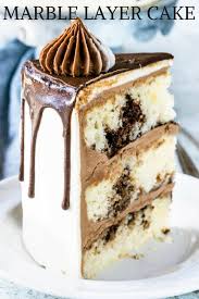 Marble Layer Cake Recipe Marble Cake Marble Cake Recipes Homemade Cakes