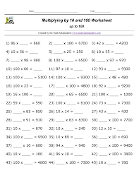 Resume examples > uncategorized > 100 math multiplication facts worksheet. Multiplying By 10 And 100 Worksheets