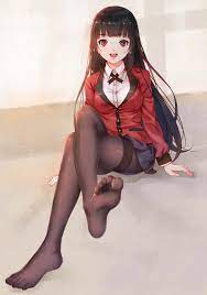 zyl kakegurui jabami yumeko feet pantyhose seifuku 