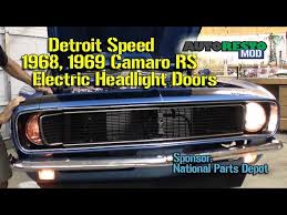 A wiring diagram is a streamlined conventional photographic representation of an electrical circuit. Camaro Rs Rally Sport 1968 1969 Detroit Speed Electric Headlight Door Kit Episode 174 Autorestomod 2 Youtube