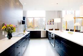 As home designs shift to open concepts, kitchens without upper cabinets are common. Black Lower And White Upper Cabinets Houzz