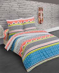 Linge De Lit Fil Blanc Vera Cruz Corail Linge De Lit Housse De Couette Lit