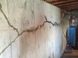 Basement floor cracks hairline cracks are a common feature in many denver, co, homes. Woods Basement Systems Inc Foundation Repair Photo Album Badly Cracking New Haven Mo Basement Walls Supported With Geolock