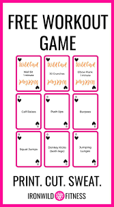 I use flat spots or yoga mats to do this. Free Workout Game Wildcard Workout Card Deck Workout Games Card Workout Free Workouts