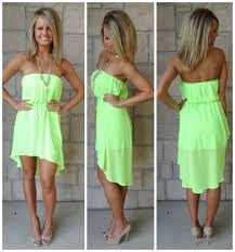 The Fabulous Fashion Styles Cute Summer Dress Neon Lime Green Cute Summer Dresses Fashion Dresses