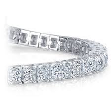 Buy diamond tennis bracelets directly from the manufacturer. Princess Diamond Line Tennis Bracelet In White Gold 5 Ctw