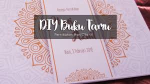 Maybe you would like to learn more about one of these? Diy By Reisha Buku Tamu Pernikahan Hani Aznil