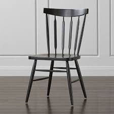 Willa Black Wood Dining Chair Crate Barrel With Images Dining Chairs Wood Dining Chairs Metal Bistro Chairs