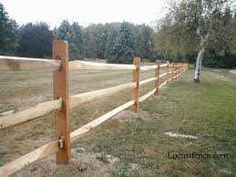 Place the rails on the cleats and drive two screws at an angle through the ends of the rails into the. Wood Fence Post And Rail Fence Cedar Fence
