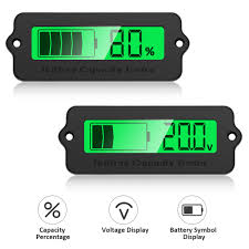 Icstation Voltage Capacity Tester Moudle 12v 48v Lithium Ion Lead Acid Battery Status Indicator Lcd Digital Power Monitor For Balance Car Vehicle