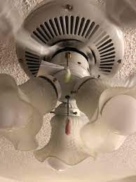 Ceiling fan generally wobbles because of these two reasons. The Bottom Piece Wobbles And The Chains Clink Against The Light Fixture Problem Solved With A Few Pieces Of Paper And 2 Earplugs Redneckengineering