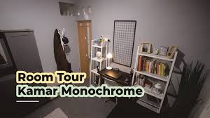 Yuk kita simak 7 tips mudah mendekorasi kamar ala korea yang aesthetic! Room Tour Kamar Aesthetic Monochrome Minimalist Room Tour Keliling Youtube