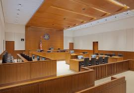 United States Federal Courthouse Bakersfield Hall Interior Interior Wood Veneer