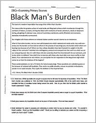 E D Morel S The Black Man S Burden Free Printable Imperialism Dbq Worksheet Grades 7 12 World History Classroom World History Teaching World History