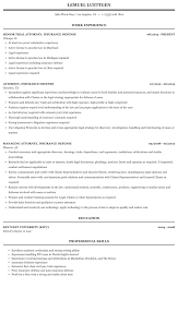 insurance defense attorney resume