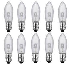 10pcs E10 Led Replacement Bulbs Top Candle For Fairy Light Bulbs Lamp 10 55v 843681172204 Ebay