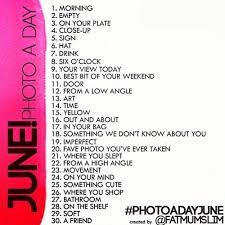 Photo A Day June Topics Photography Usernames Photo A Day Challenge Photo A Day