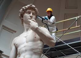 After saul and jonathan are killed in battle, david is anointed as king. The Spring Cleaning Of Michelangelo S David Magenta Publishing Florence