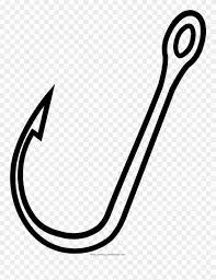 This will show you how to create a fishing hook for very small fish out of a household item. Fish Hook Coloring Page Clipart 2499606 Pinclipart