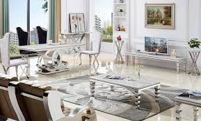This metal and glass garden table has black wrought iron legs with antique french decorative grill seen through the inset glass top. Dining Table Set Marble Coffee Table Nordic Style Home Furniture Metal Large Wrought Iron Golden Square Modern Corner Side Table China Restaurant Table Marble Table Made In China Com