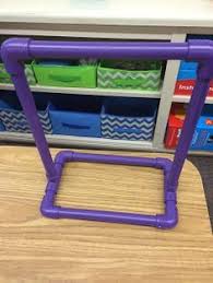 i use this table top pvc anchor chart stand to display