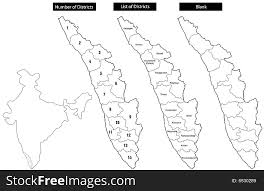 Find locations numbering around 22,000 in kerala and also the distance, before you set out on a journey by road in. Map Of Kerala With Districts Free Stock Images Photos 6530289 Stockfreeimages Com