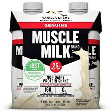 Muscle Milk Genuine Protein Shake 25g Protein Vanilla Creme 11 Fl Oz 4 Count Walmart Com Muscle Milk Protein Shakes Nutrition Shakes