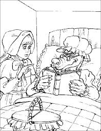 Hello kitty riding a dolphin. Coloring Pages Little Red Riding Hood Picture 6
