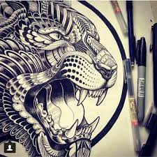 Sick Drawings On Twitter Sick Drawings Sharpie Art Tiger Art