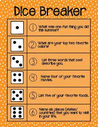 Get to know you games for small groups. Dice Breaker Ice Breaker Dice Game By That School Psych Life Tpt