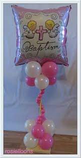 Baptism Balloon Decor Balloon Decorations Balloon Centerpieces Balloons