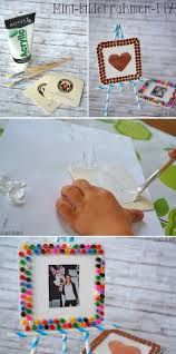 Mini Bilderrahmen Diy Cuchikind Bilderrahmen Basteln Mit Kindern Mini Bilderrahmen Bilderrahmen Basteln
