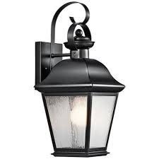 Kichler Mt Vernon 17 High Black Outdoor Wall Light 4f008 Lamps Plus Black Outdoor Wall Lights Outdoor Wall Lighting Outdoor Wall Lantern