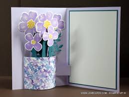 How to make a diy 3d solar system pop up card (step by step tutorial) #solarsystempopupcard #popupcard #diycards watch. Pop Up Vase Birthday Card Video Janb Cards