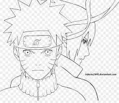 Naruto mengeluarkan kekuatan yang terlihat dengan cahaya kuning dan oranye menyala, sakura dengan warna merah, dan sasuke dengan warna biru. Sasuke Uchiha Naruto Shippuden Naruto Vs Sasuke Line Art Sketch 511759 Png Images Pngio