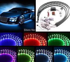 7 Color Led Under Car Modified Truck Jeep Glow Underbody System Neon Lights Strip Kit W Sound Highway Cool Lamps Remote Control Neon Lighting Led Color Lights