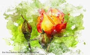 Download Realistic Watercolor Painting Photoshop Template Mock Ups V2 Slidesalad