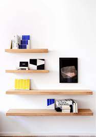 oak wall shelf in various sizes shelves floating diy corner shelving units for living room