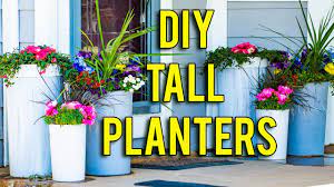 Rotationally molded resin planters provide a great value given the 10 year limited warranty. How To Make Tall Planters So Easy Youtube