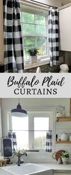 i love these buffalo plaid curtains
