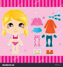 Sweet Cute Blonde Fashion Girl Clothes 库存插图67786312 | Shutterstock