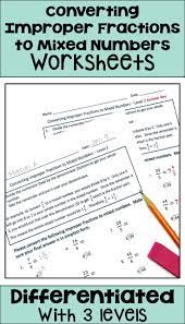 Access Denied Number Worksheets Improper Fractions Fractions