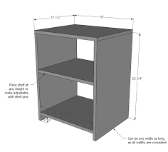 Katie Nightstand Open Shelf Ana White