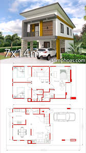 Small Home Design Plan 6x11m With 3 Bedrooms Samphoas Plan Small House Design Simple House Design Home Design Plan