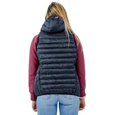 Doudoune à manches courtes rose pâle en duvet herno avec col cheminée, manches courtes, boutonnière dissimulée, coupe droite, coupe crop et poches latérales fendues. Doudoune Unisexe Thorus Wear Sans Manches Noire