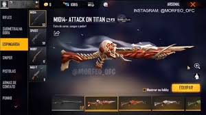 A multiplayer fan game for the attack on titan series and manga. Free Fire X Attack On Titan Gun Skin Leaked Afk Gaming