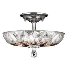 Worldwide Lighting Mansfield Collection 4 Light Chrome And Clear Crystal Ceiling Semi Flush Mount Light W33142c16 Cl Flush Mount Ceiling Lights Semi Flush Mount Lighting Worldwide Lighting